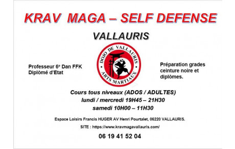 SELF DEFENSE / KRAV MAGA &quot;LA RENTREE&quot;